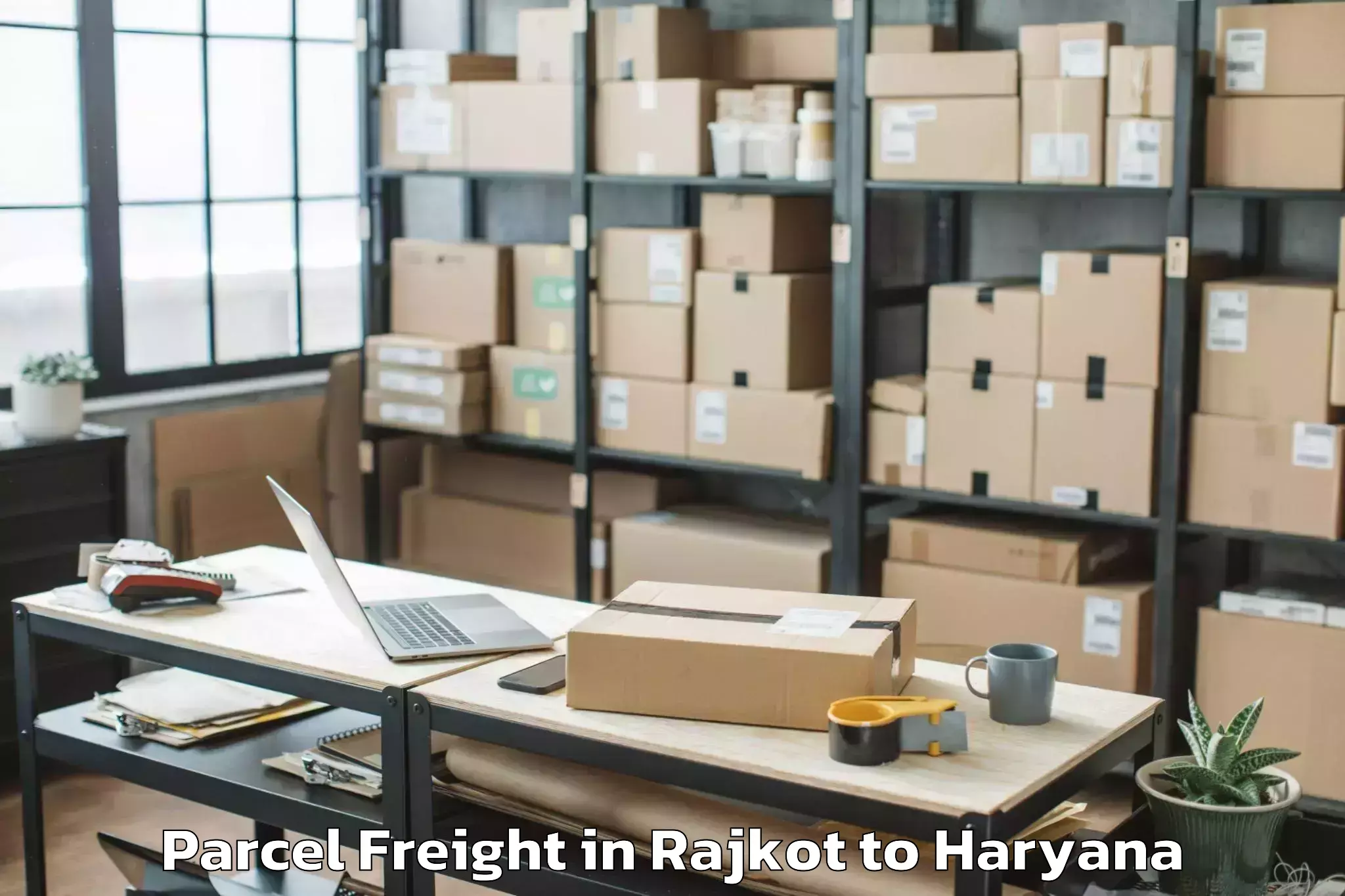 Rajkot to Abhilashi University Gurgaon Parcel Freight Booking